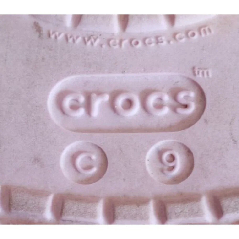 Crocs Toddler Size 9 (C9) Blue Red White Crocband Clogs Sandals Shoes Slip On